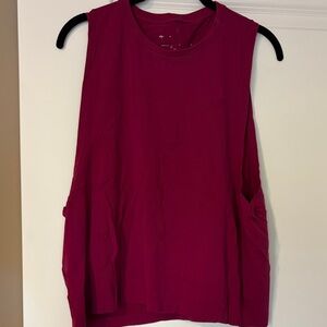 Women's Sleeveless Penny Tank - Berry Pink